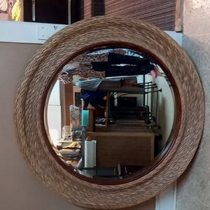 Wicker mirror by biggerstaff